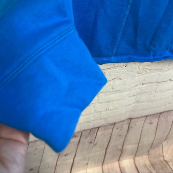 Ruby Ribbon royal blue cowl neck zip back pullover sweater size XL athleisure - Picture 3 of 8